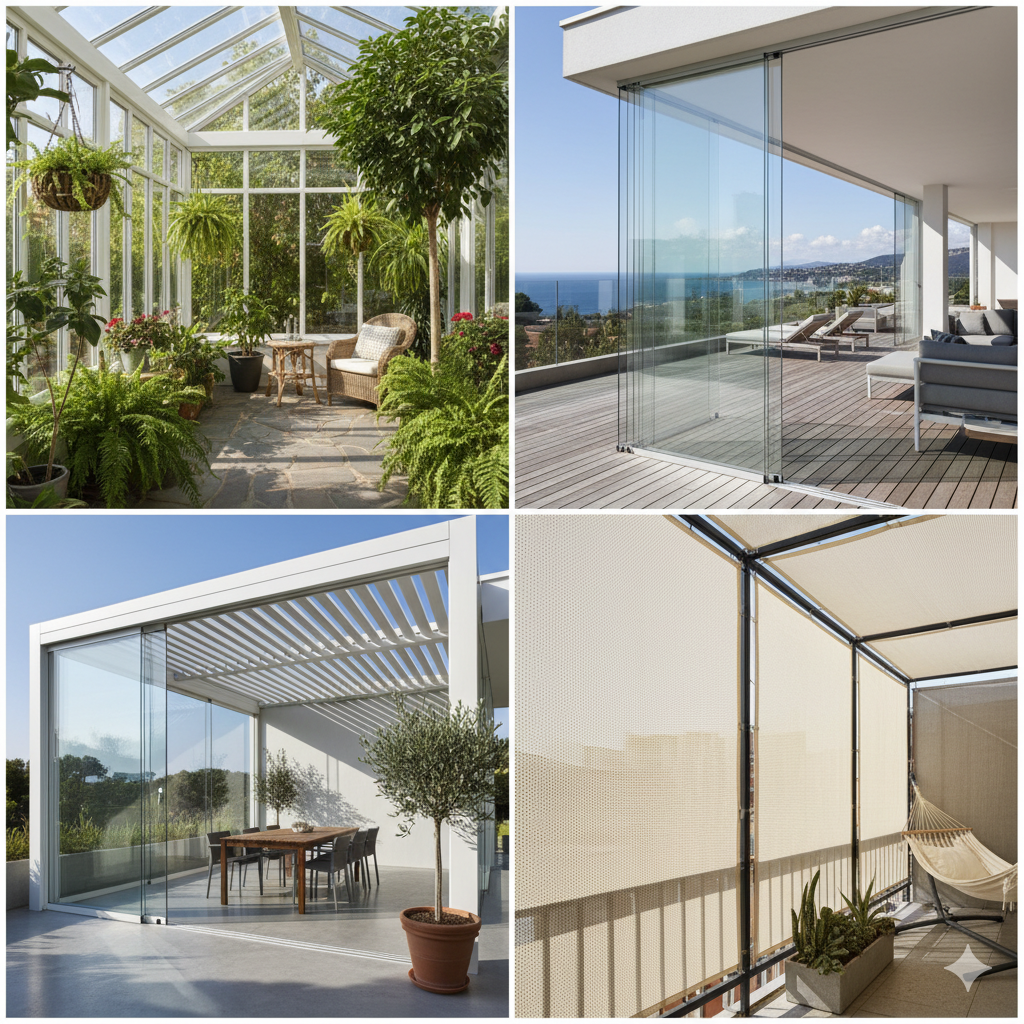 Ideas y usos de cerramientos para patios y terrazas